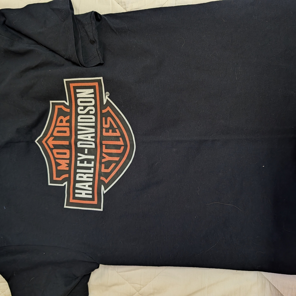 Harley-Davidson Women's Black and Purple Short Sleeve Tees - Picture 9 of 9